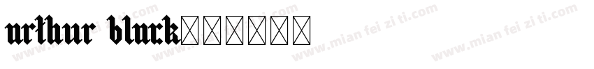 arthur black字体转换